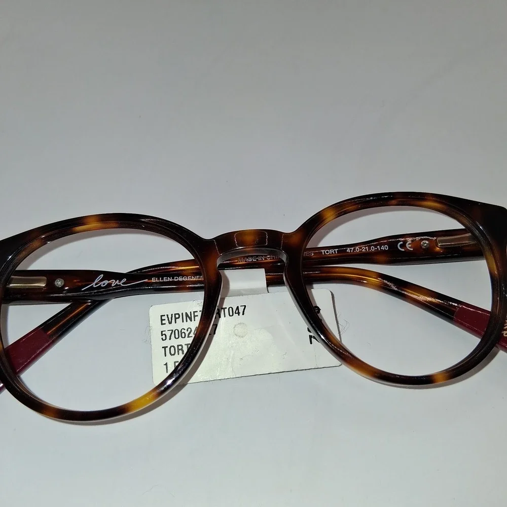 Ellen Degeneres Love Eyeglass Frames RX Whitney 42-21-140